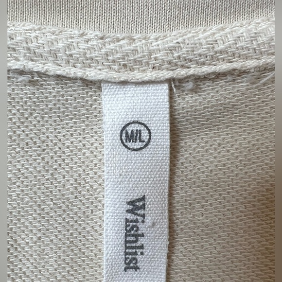 Women Long Sleeve 1/4 Zip Pullover Sweatshirt BEIGE - Picture 2 of 4